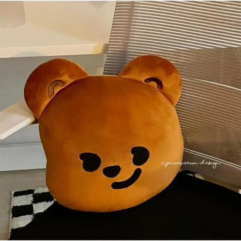 Pureureumdesign - Cupid Bear Face Cushion - Pureureumdesign - Cushion - Harumio