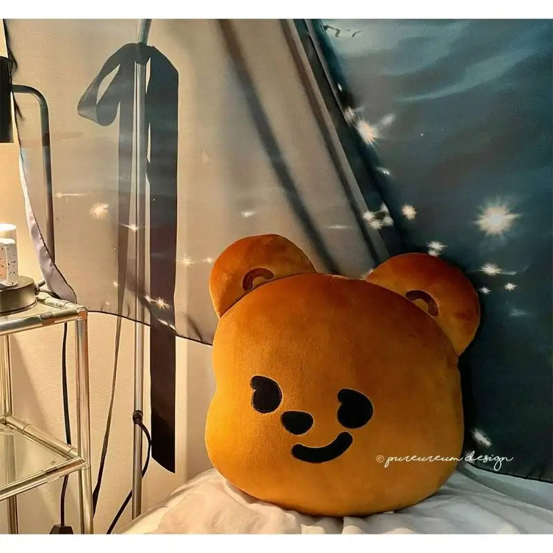 Pureureumdesign - Cupid Bear Face Cushion - Pureureumdesign - Cushion - Harumio