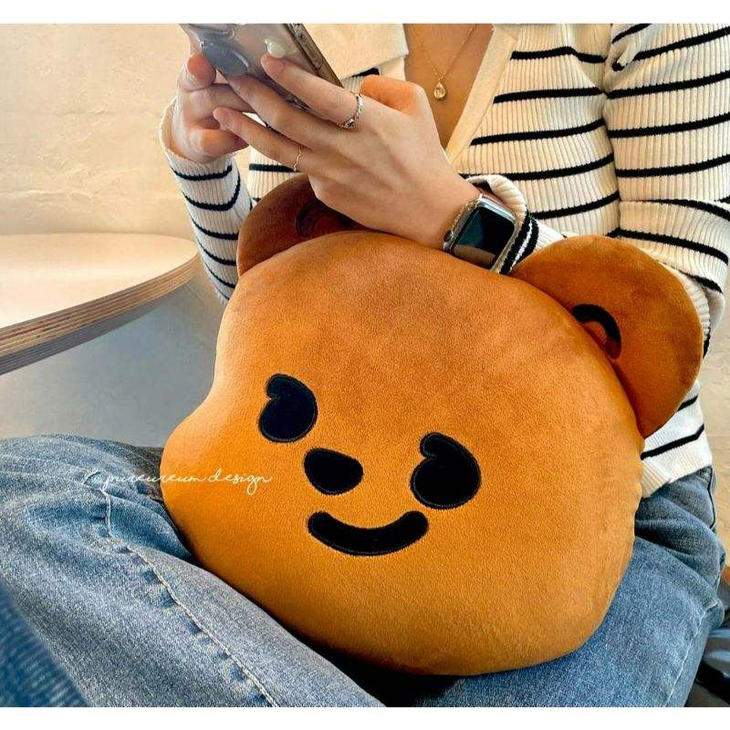 Pureureumdesign - Cupid Bear Face Cushion - Pureureumdesign - Cushion - Harumio
