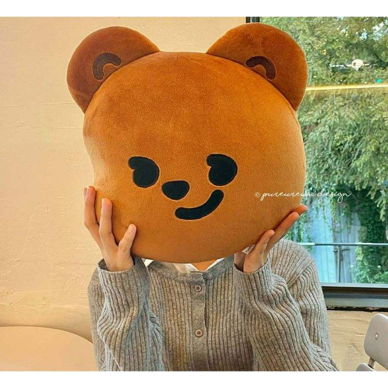 Pureureumdesign - Cupid Bear Face Cushion - Pureureumdesign - Cushion - Harumio