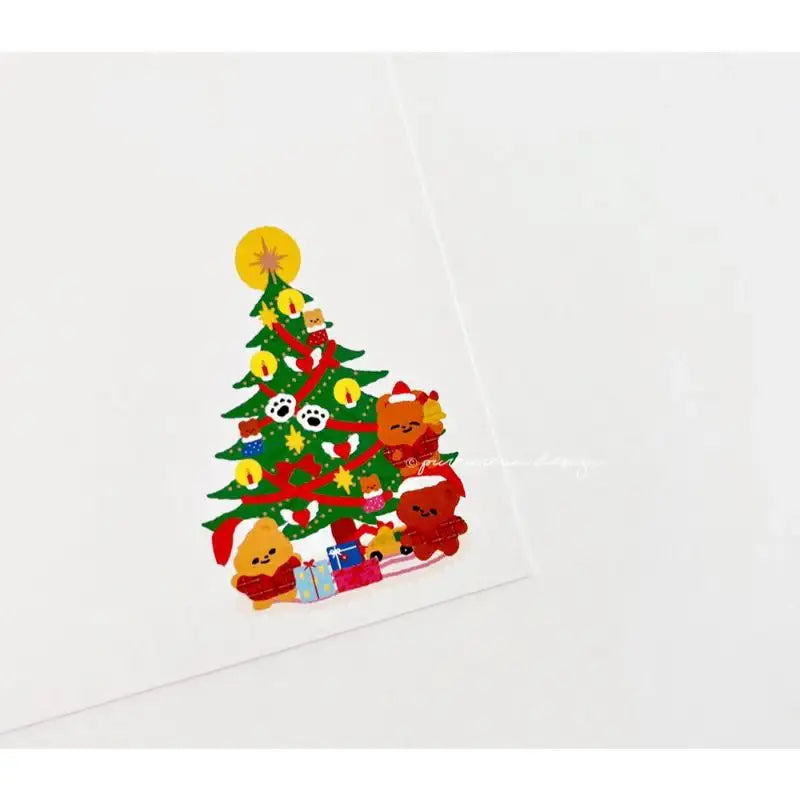 Pureureumdesign - Cupid Bear Tree Decorating Stickers Set - Pureureumdesign - Stickers - Harumio