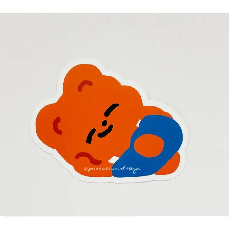 Pureureumdesign - Cupid Bear Suspenders Removable Piece Sticker - Pureureumdesign - Sticker - Harumio