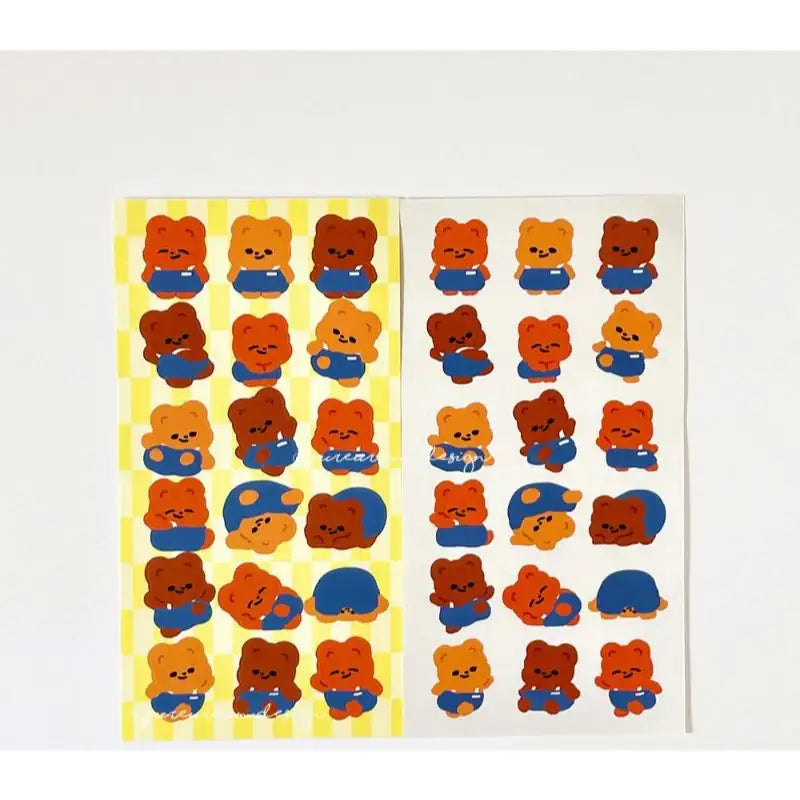 Pureureumdesign - Cupid Bear Overalls Sticker - Pureureumdesign - Sticker - Harumio