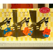 Pureureumdesign - Cupid bear overalls key ring - Pureureumdesign - Key ring - Harumio