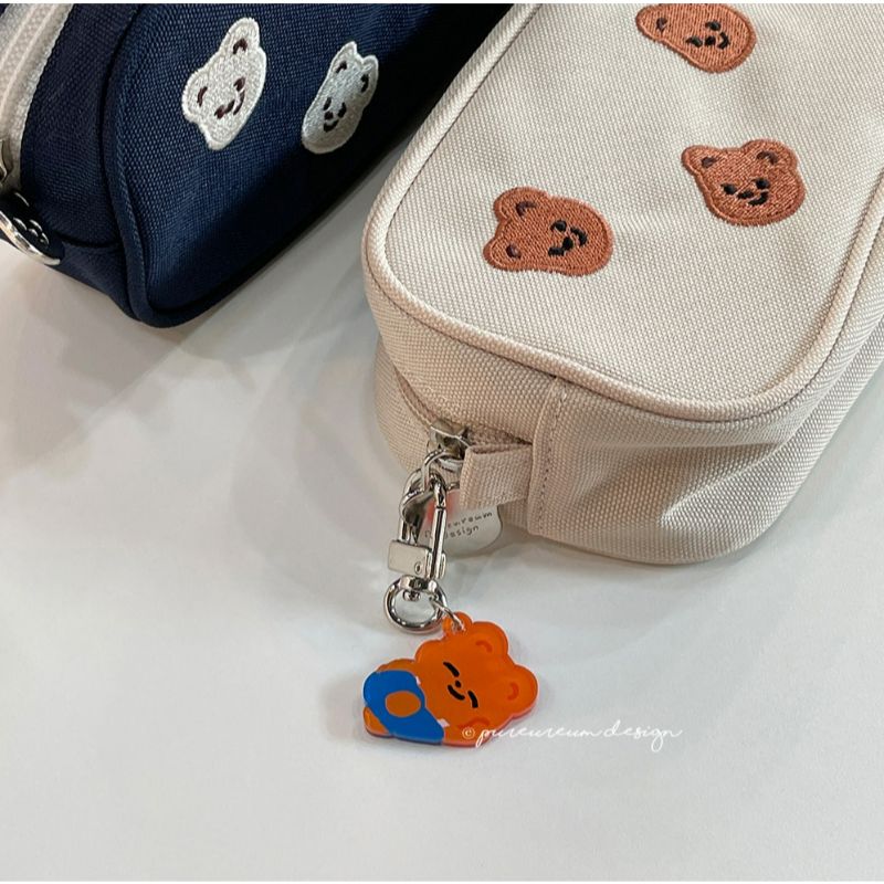 Pureureumdesign - Cupid bear overalls key ring