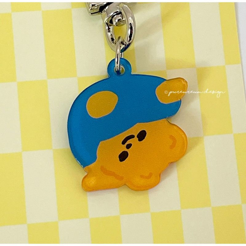 Pureureumdesign - Cupid bear overalls key ring
