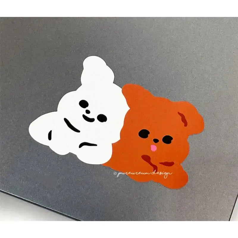 Pureureumdesign - Titi and Pupu Sculpture Sticker - Pureureumdesign - Sticker - Harumio