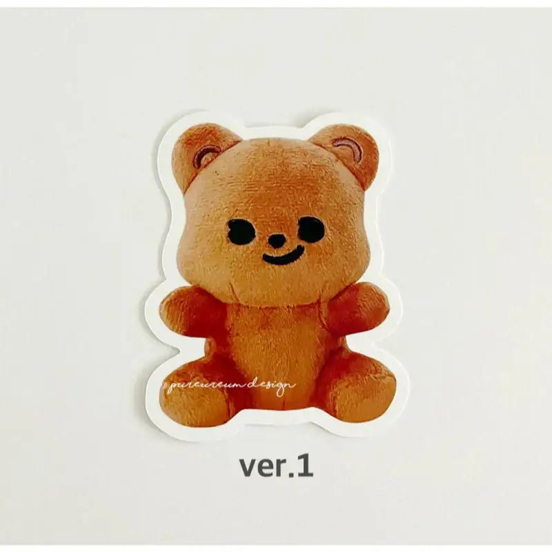 Pureureumdesign - Cupid Bear Doll Removable Piece Sticker - Pureureumdesign - Sticker - Harumio