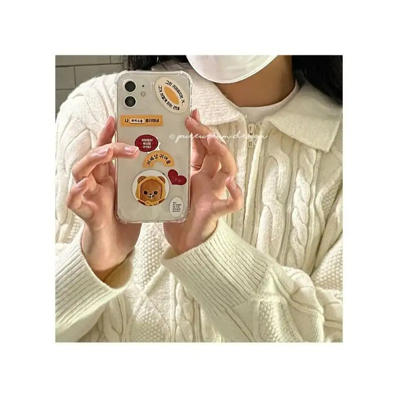 Pureureumdesign - Cupid Bear So Cute Removable Sticker - Pureureumdesign - Sticker - Harumio