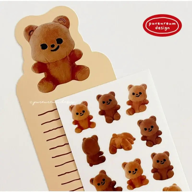 Pureureumdesign - Cupid Bear Doll Transparent Sticker - Pureureumdesign - Sticker - Harumio
