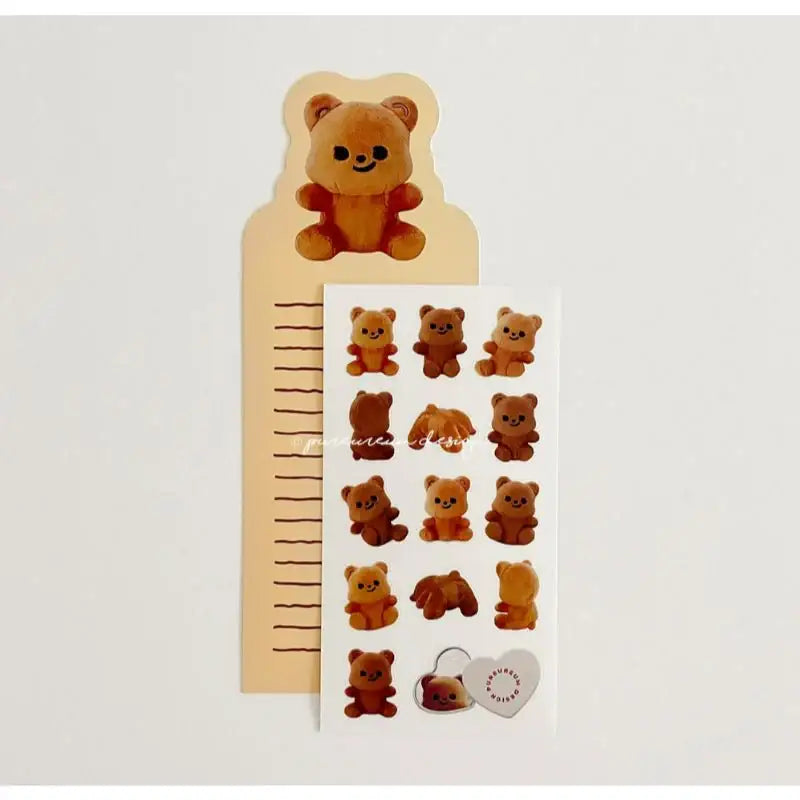 Pureureumdesign - Cupid Bear Doll Transparent Sticker - Pureureumdesign - Sticker - Harumio