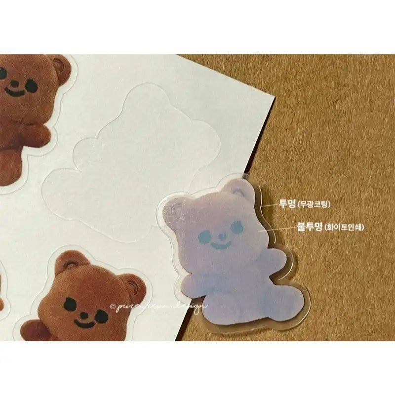 Pureureumdesign - Cupid Bear Doll Transparent Sticker - Pureureumdesign - Sticker - Harumio