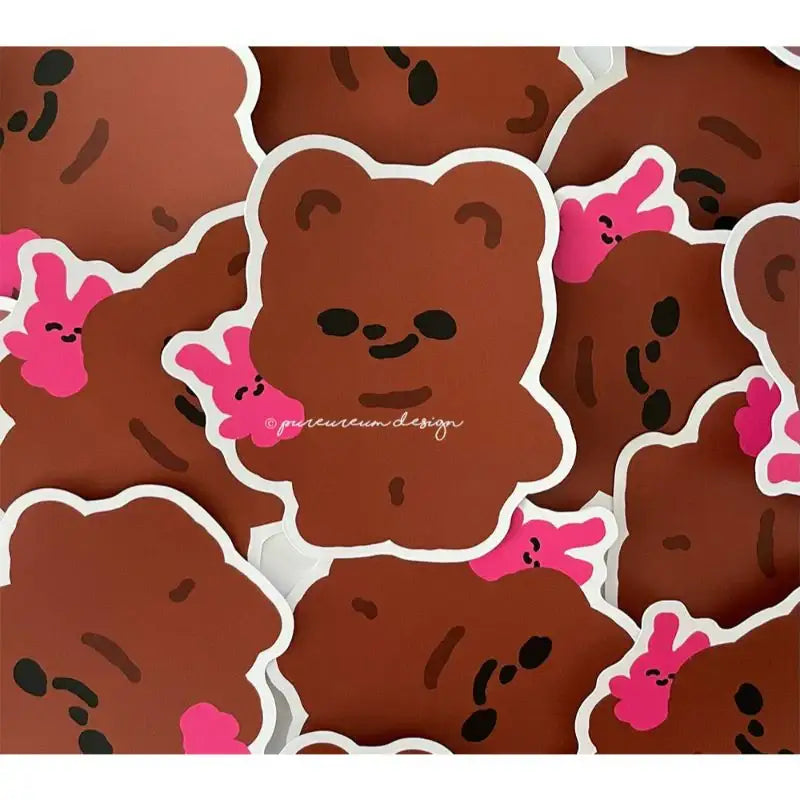 Pureureumdesign - Cupid Bear Attachment Doll Removable Piece Sticker - Pureureumdesign - Sticker - Harumio
