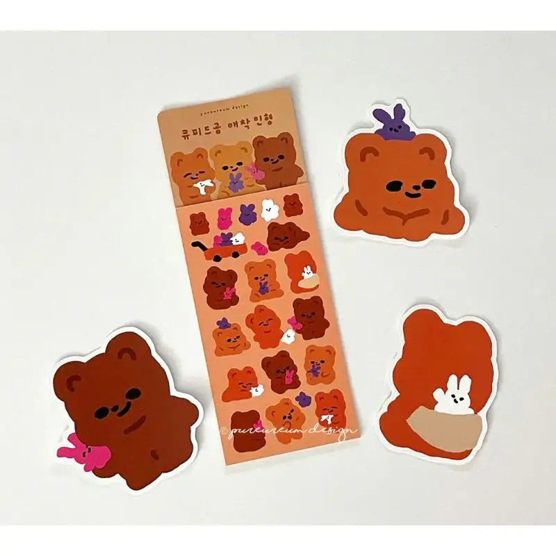 Pureureumdesign - Cupid Bear Attachment Doll Removable Piece Sticker - Pureureumdesign - Sticker - Harumio
