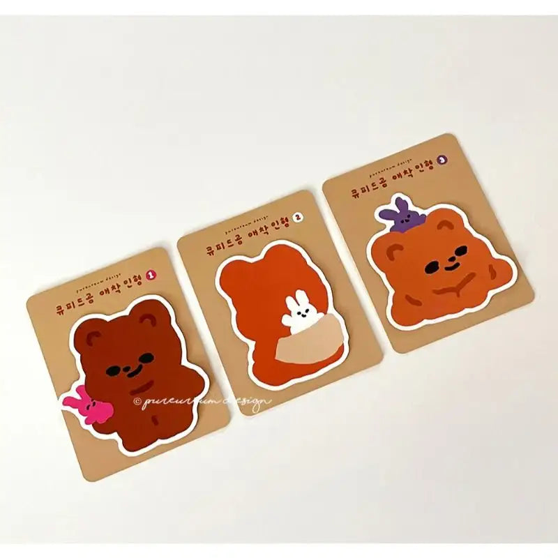 Pureureumdesign - Cupid Bear Attachment Doll Removable Piece Sticker - Pureureumdesign - Sticker - Harumio