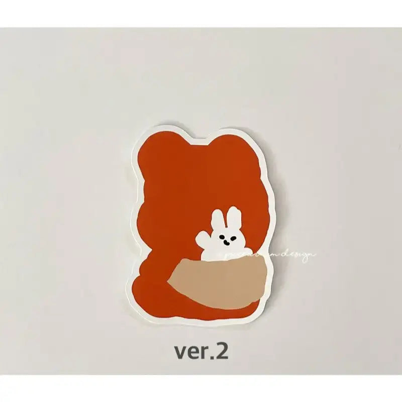 Pureureumdesign - Cupid Bear Attachment Doll Removable Piece Sticker - Pureureumdesign - Sticker - Harumio