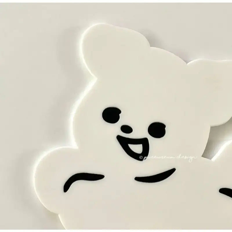 Pureureumdesign - Cupid Bear and Titi Silicone Coaster - Pureureumdesign - Coaster - Harumio