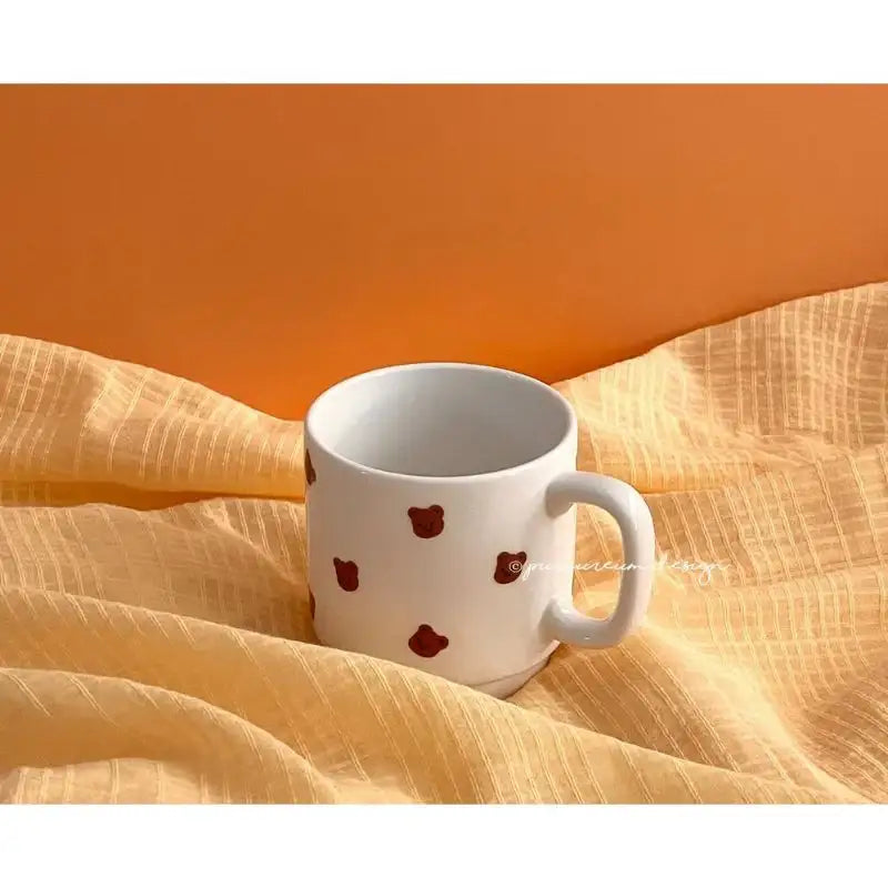 Pureureumdesign - Cupid Bear Pattern Mug - Pureureumdesign - Mug - Harumio
