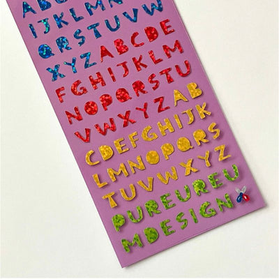 Pureureumdesign - Alphabet hologram sticker
