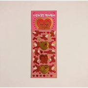 Pureureumdesign - Love Bullet Bread Bread Gold Mine Sticker - Pureureumdesign - Sticker - Harumio