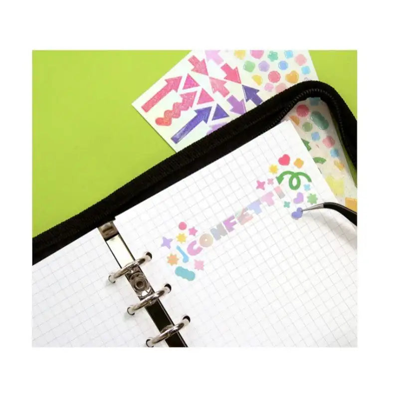 Second Mansion - Hologram Confetti Seal Sticker Set of 12 - Second Mansion - Stickers - Harumio