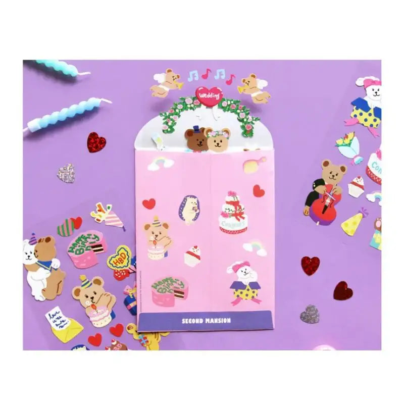 Second Mansion - Juicy Bear Remover & Seal Sticker all-in-one pack - Second Mansion - Stickers - Harumio