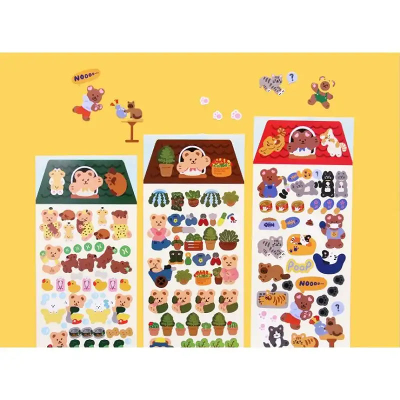 Second Mansion - Juicy Bear Remover & Seal Sticker all-in-one pack - Second Mansion - Stickers - Harumio