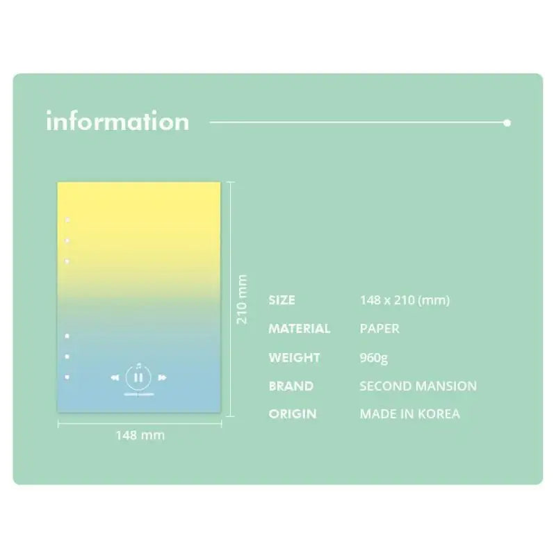 Second Mansion - 6-hole refill paper 8 set - Second Mansion - Paper - Harumio