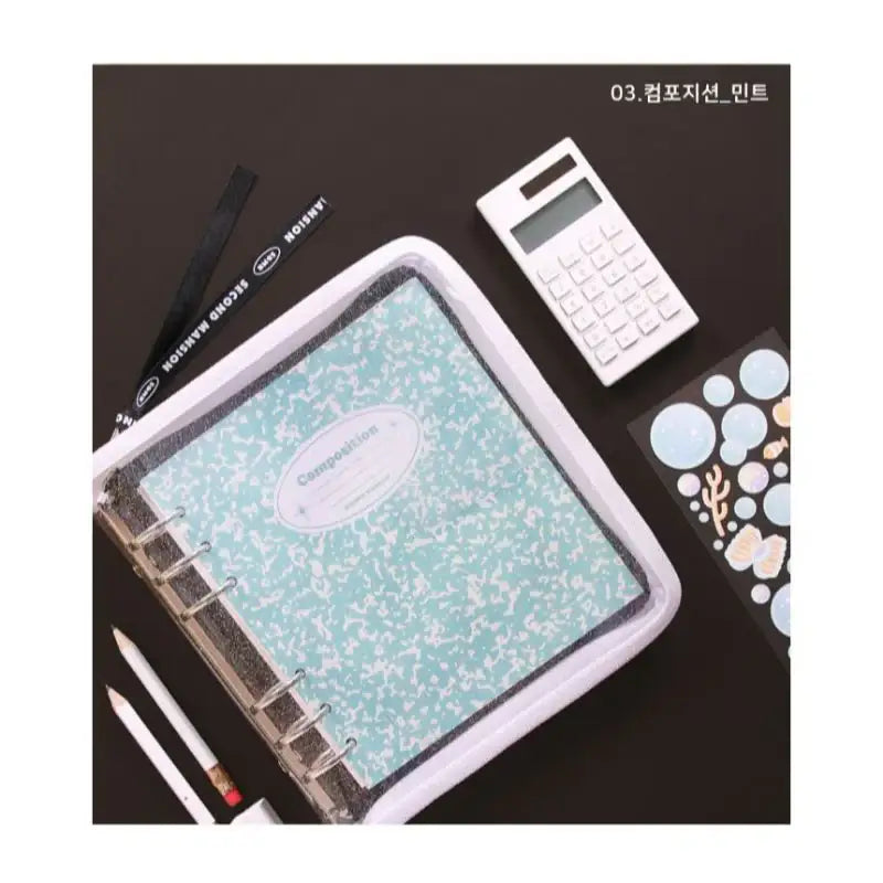 Second Mansion - A6 6 holes square complete diary - Second Mansion - Diary - Harumio