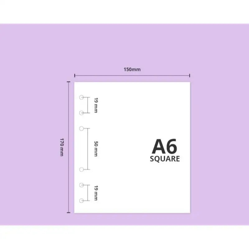 Second Mansion - A6 6 holes square complete diary - Second Mansion - Diary - Harumio