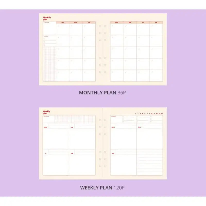 Second Mansion - A6 6 holes square complete diary - Second Mansion - Diary - Harumio