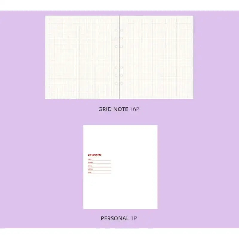 Second Mansion - A6 6 holes square complete diary - Second Mansion - Diary - Harumio