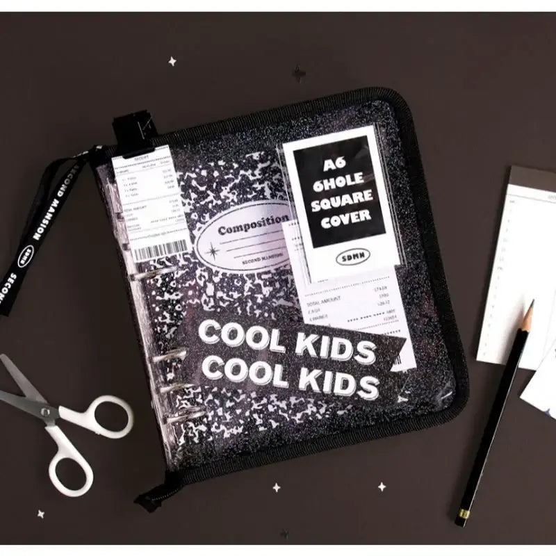 Second Mansion - A6 6 hole square twinkle cover zipper type - Second Mansion - Binder - Harumio