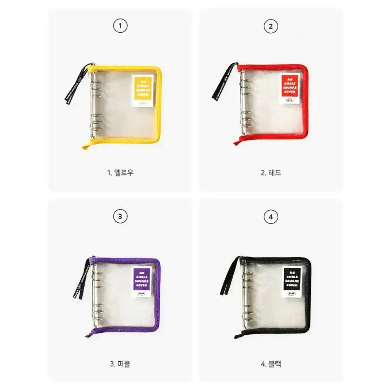 Second Mansion - A6 6 hole square twinkle cover zipper type - Second Mansion - Binder - Harumio