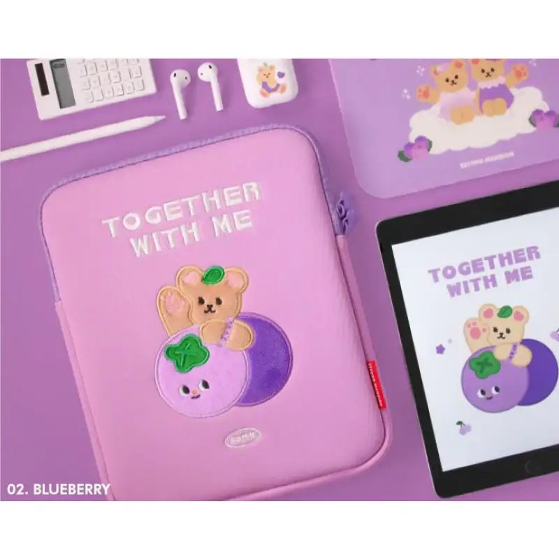 Second Mansion - Juicy and Paul Fruit Tablet PC Pouch 11 inch - Second Mansion - Tablet Pouch - Harumio