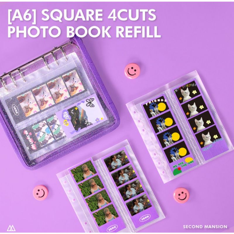 Second Mansion - A6 Square four-cut photobook refill inlay double-sided