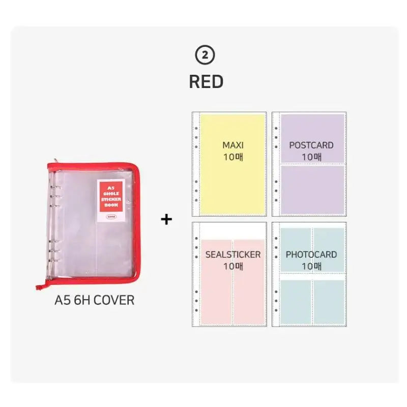Second Mansion - A5 6 hole sticker book - Second Mansion - Binder - Harumio