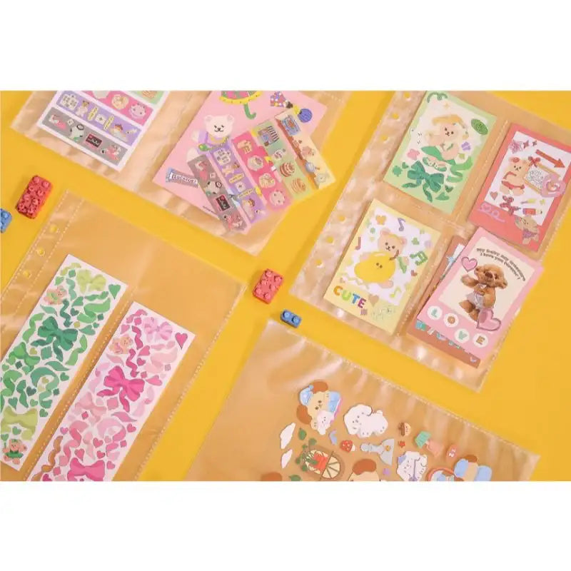 Second Mansion - A5 6-hole sticker book refill inlay double-sided - Second Mansion - Photo File Refill - Harumio