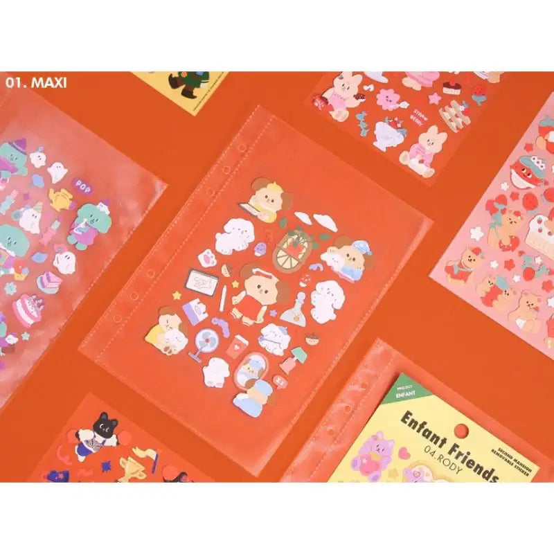 Second Mansion - A5 6-hole sticker book refill inlay double-sided - Second Mansion - Photo File Refill - Harumio