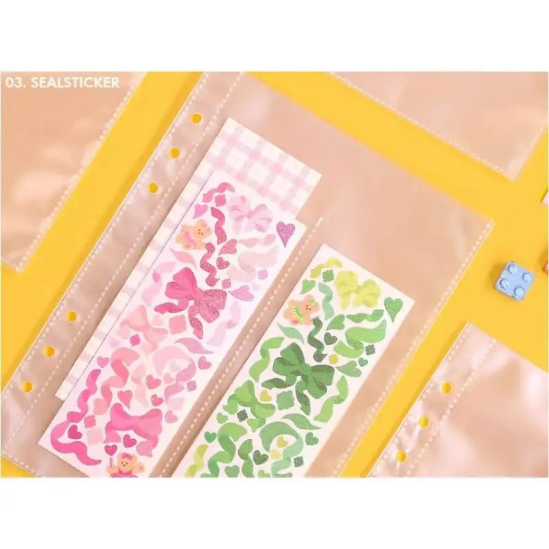 Second Mansion - A5 6-hole sticker book refill inlay double-sided - Second Mansion - Photo File Refill - Harumio