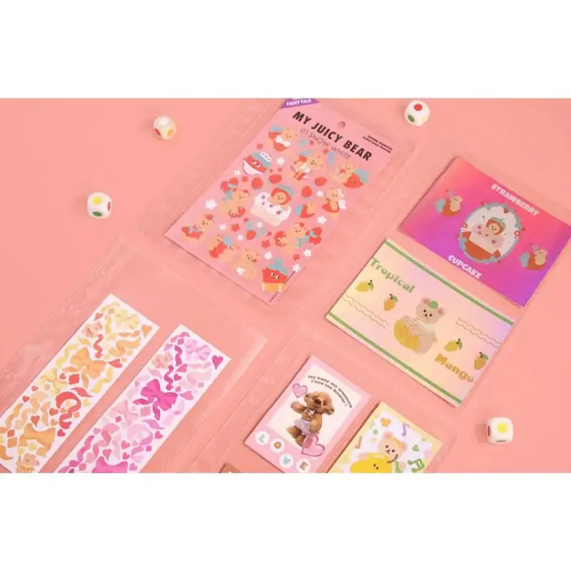 Second Mansion - A5 6-hole sticker book refill inlay double-sided - Second Mansion - Photo File Refill - Harumio