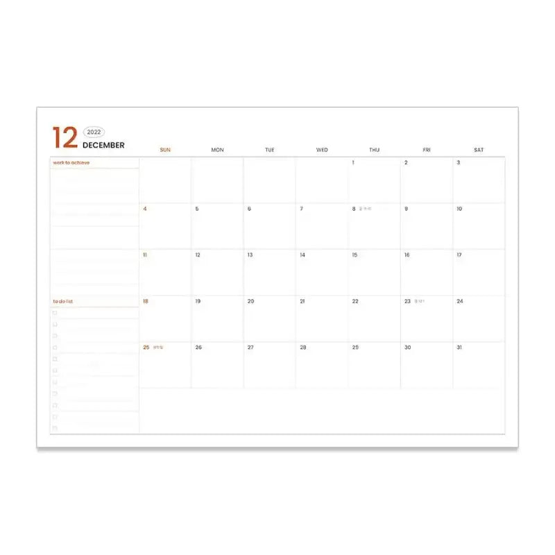 INDIGO - 2023 Workroom Monthly Pad - Indigo - Calendar - Harumio