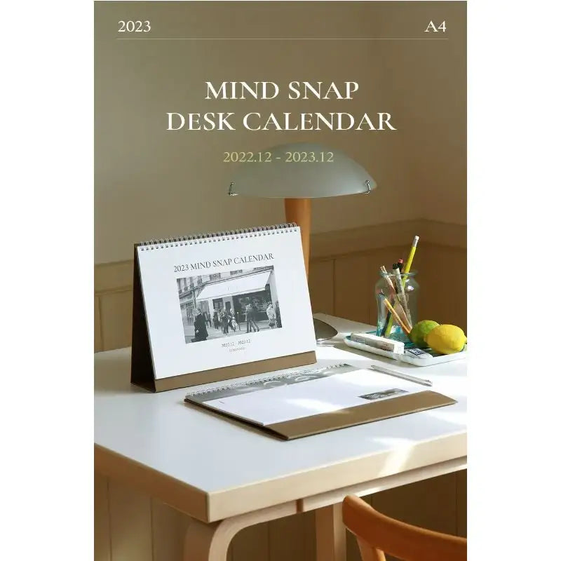 INDIGO - 2023 Mind Snap Desk Calendar A4 - Indigo - Calendars - Harumio
