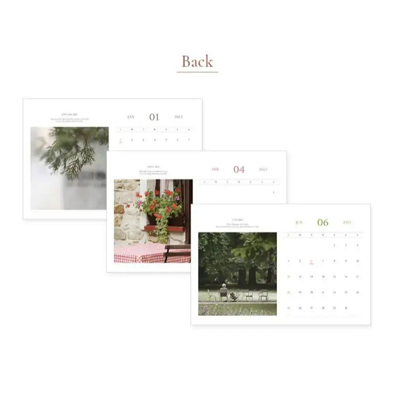 INDIGO - 2023 Mind Snap Desk Calendar A4 - Indigo - Calendars - Harumio