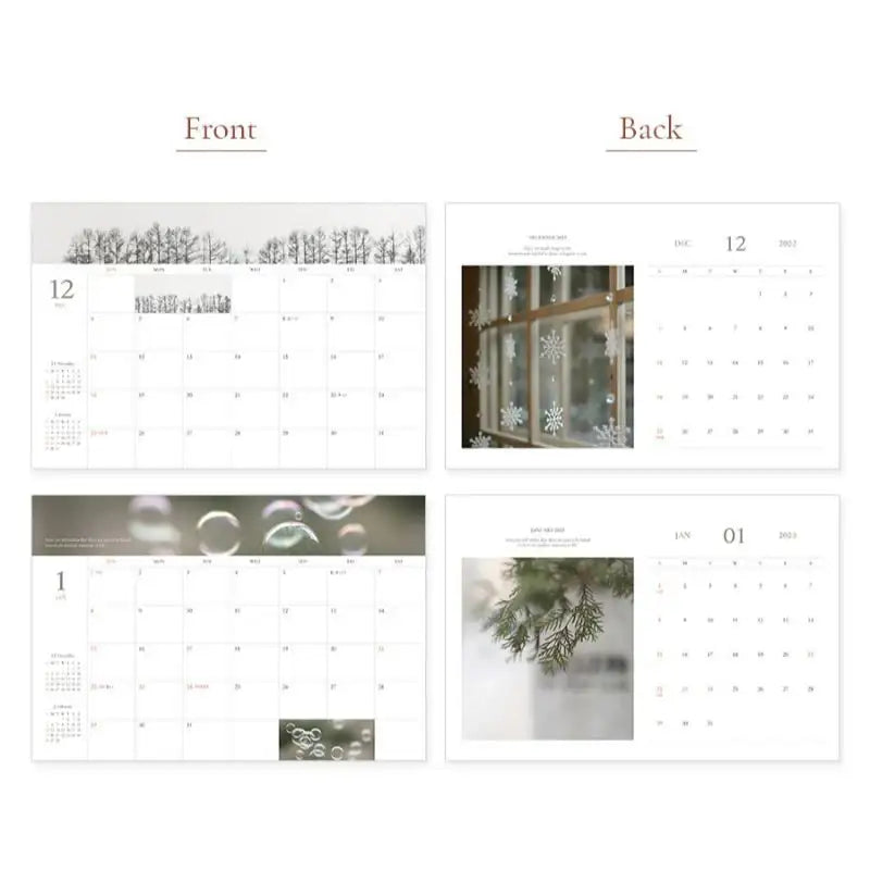 INDIGO - 2023 Mind Snap Desk Calendar A4 - Indigo - Calendars - Harumio
