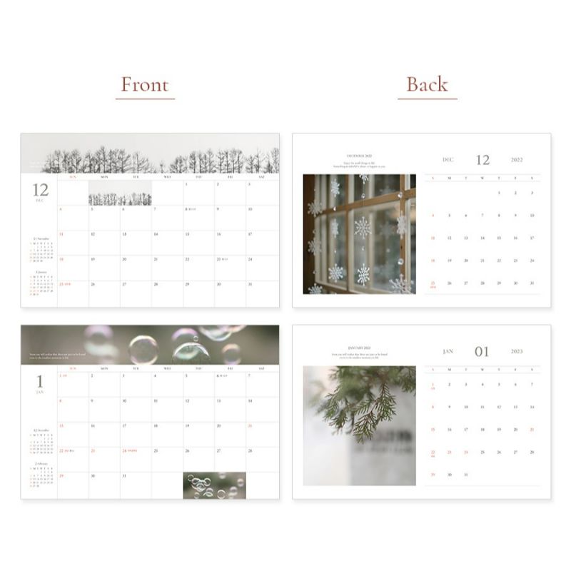 INDIGO - 2023 Mind Snap Desk Calendar A4
