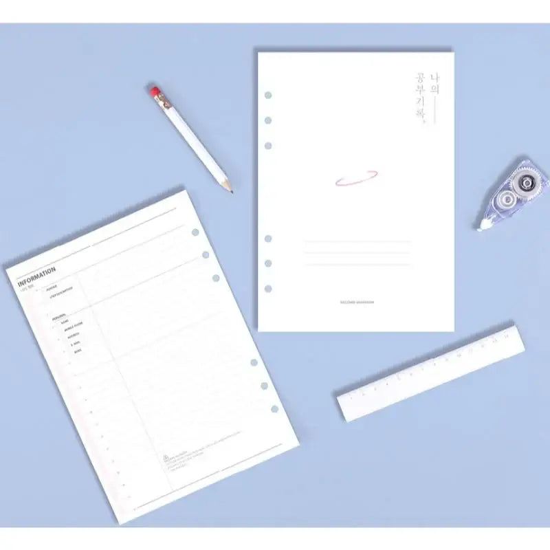 Second Mansion x 10X10 - Six Hole Refill Study Planner - Second Mansion - Planner - Harumio