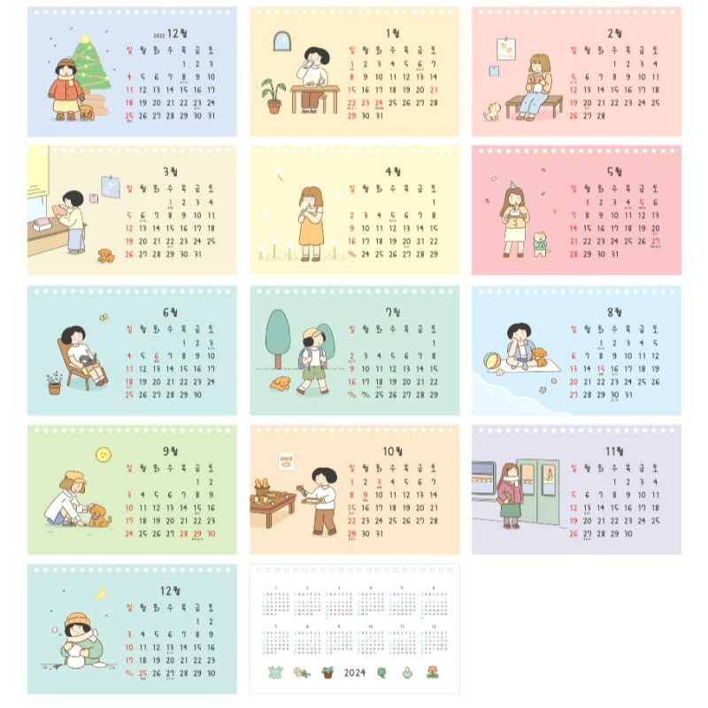 INDIGO - 2023 Daily Desk Calendar