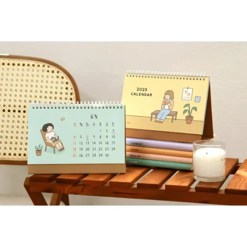 INDIGO - 2023 Daily Desk Calendar - Indigo - Calendars - Harumio