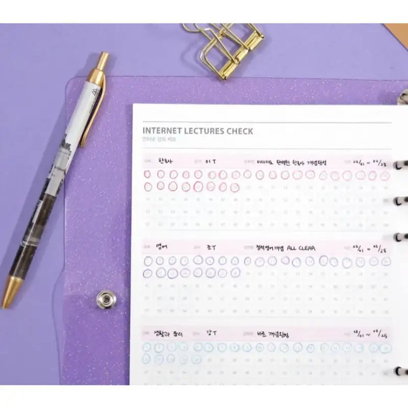 Second Mansion x 10X10 - Six Hole Refill Study Planner - Second Mansion - Planner - Harumio